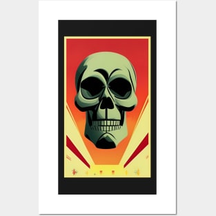 Colorful human skull design new 2023 Posters and Art